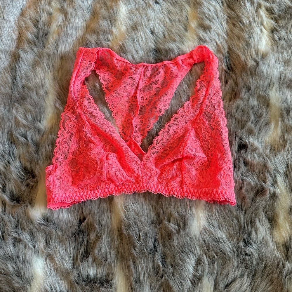 Victoria's secret‎ Neon pink orangish bralette sz small